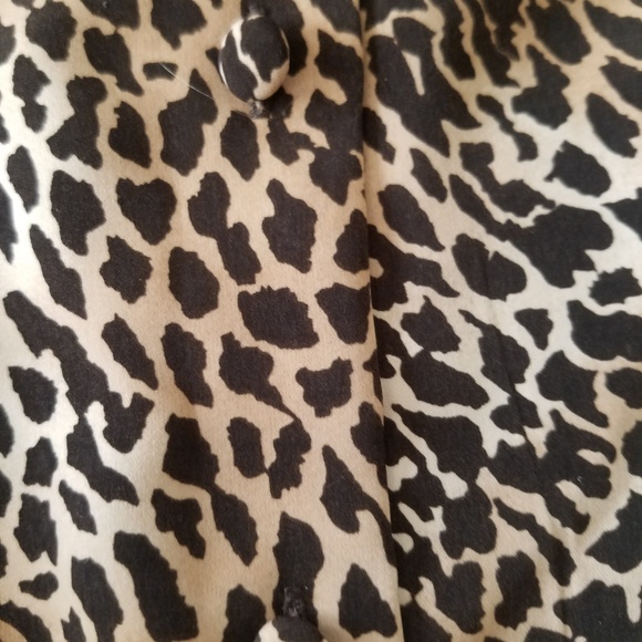 Vintage Cheetah print plus size blouse sz 18W - Picture 4 of 8